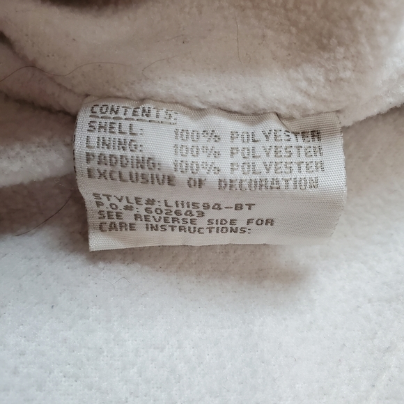 London Fog Ruffle Jacket Yellow with White Dots - Picture 9 of 10